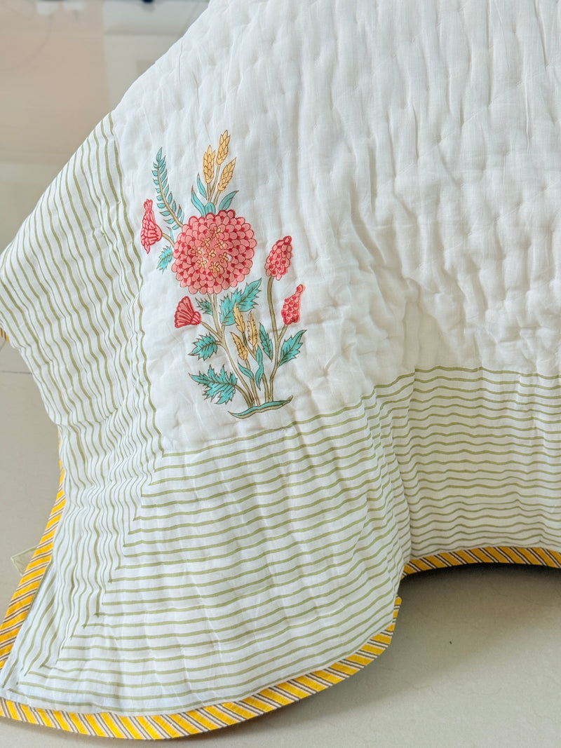Florals for Home - Double Hand Blocked Quilt