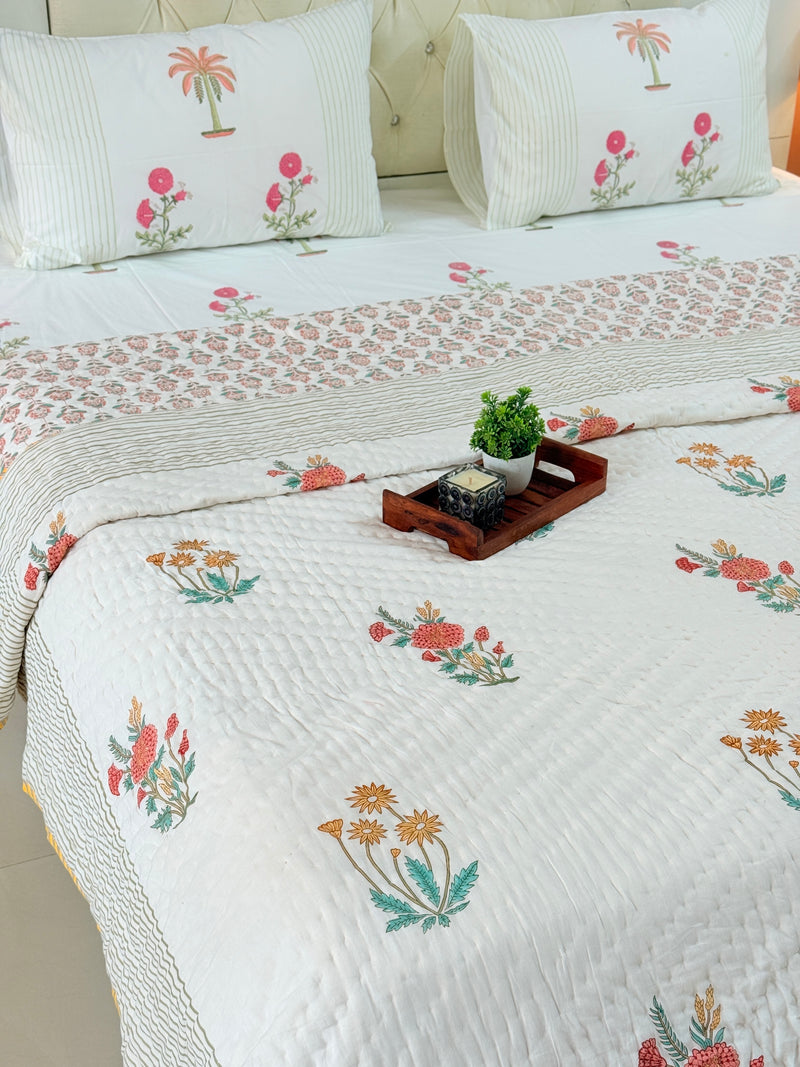 Florals for Home - Double Hand Blocked Quilt