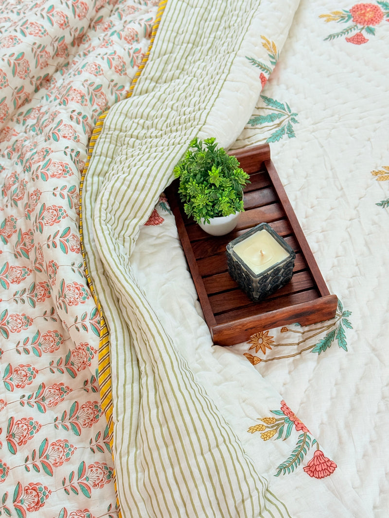 Florals for Home - Double Hand Blocked Quilt