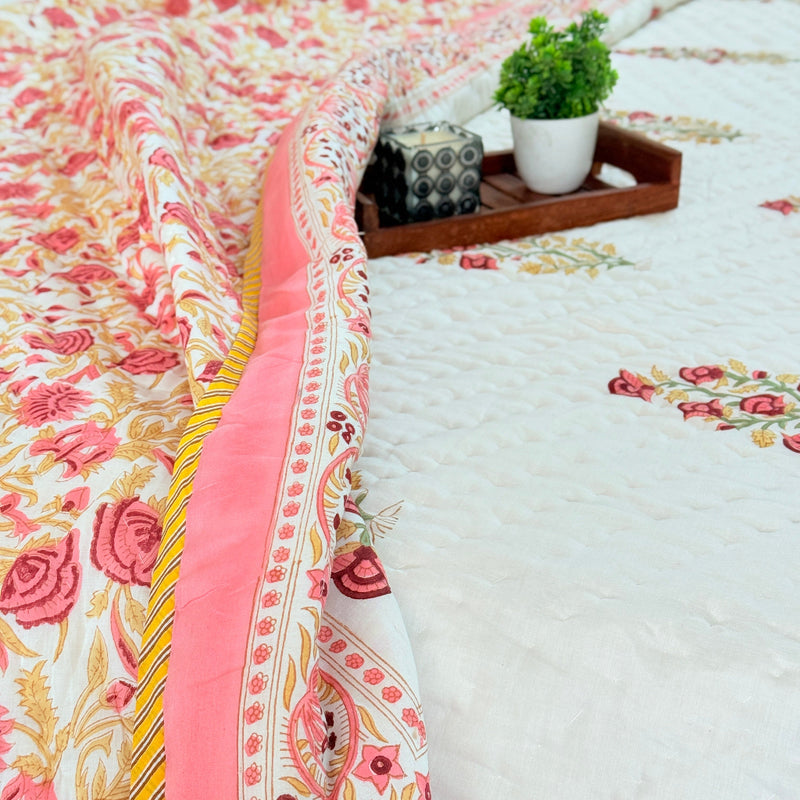 KesarBagh Double Hand Blocked Quilt