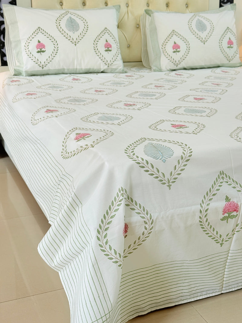 The Charming Motif Hand Blocked Sheet