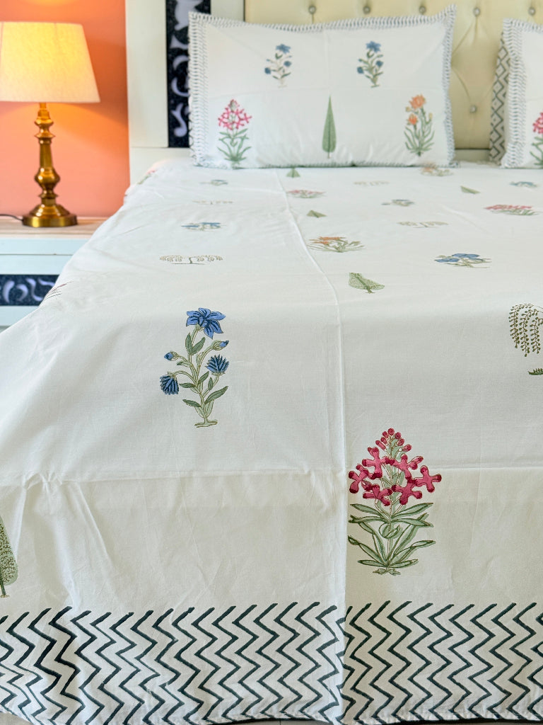 Bagh-e-Jannat Jaipuri Block Print Sheet