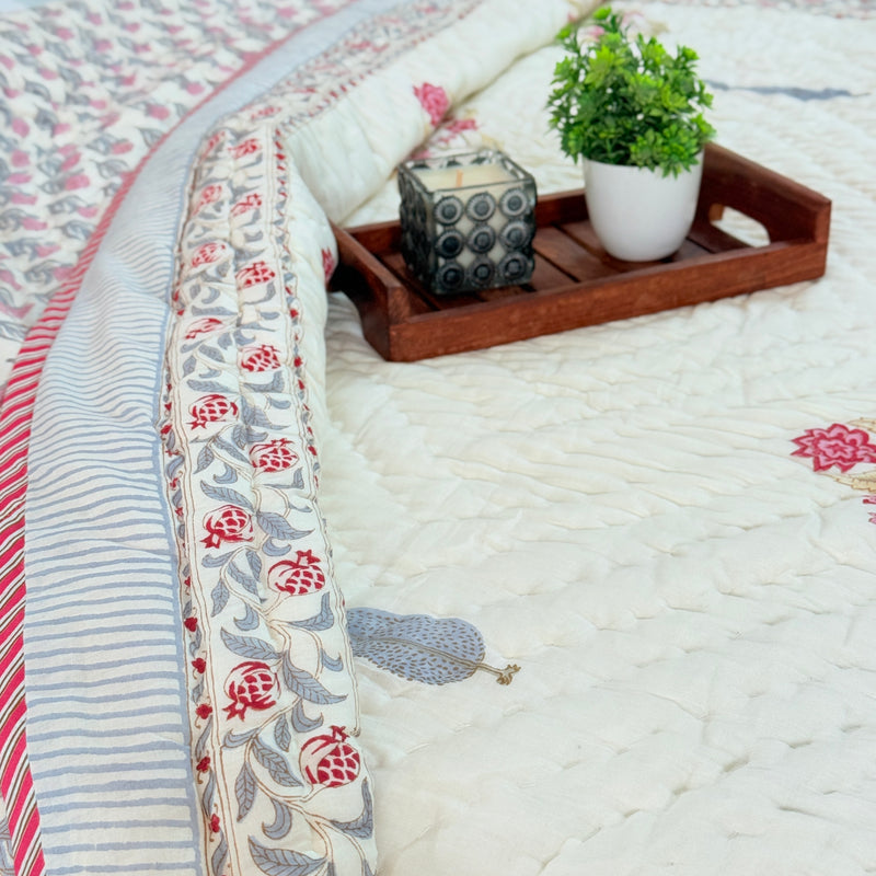 House of Blooms Single Hand Blocked Quilt