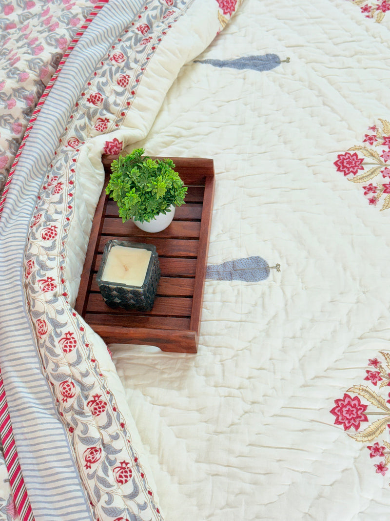 House of Blooms Single Hand Blocked Quilt