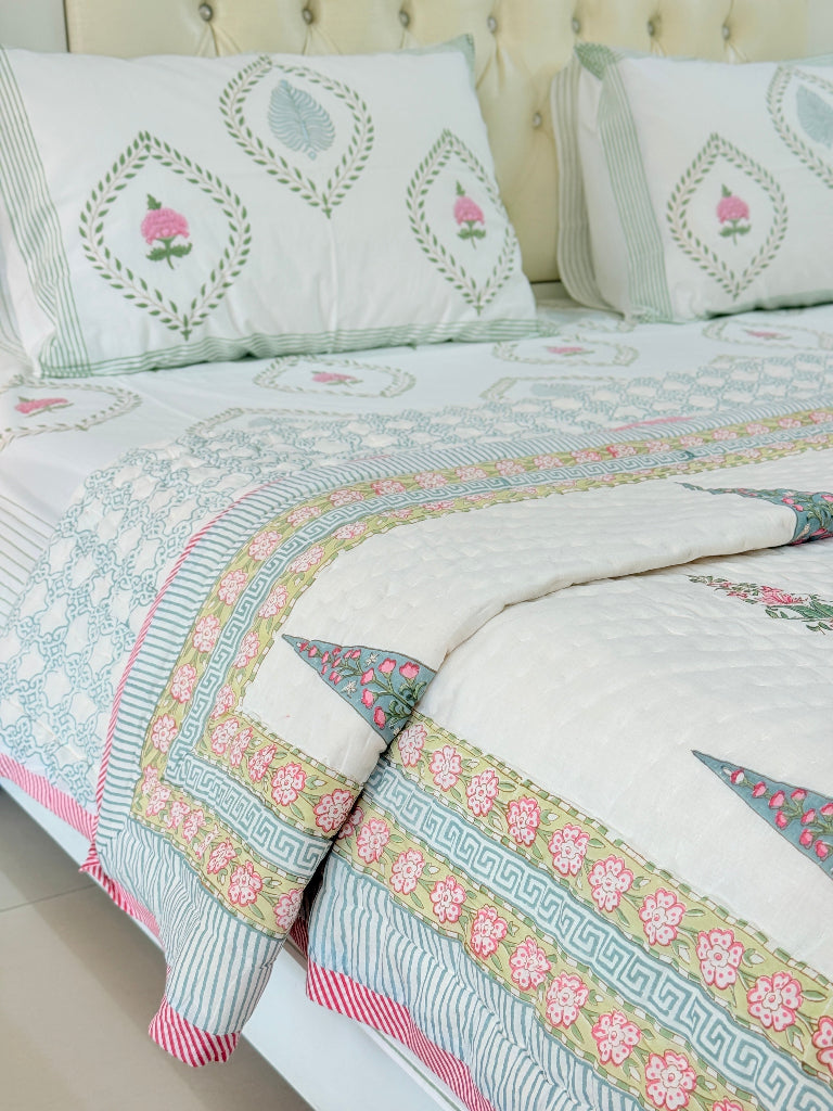 Cypress Art Double Hand Blocked Quilt