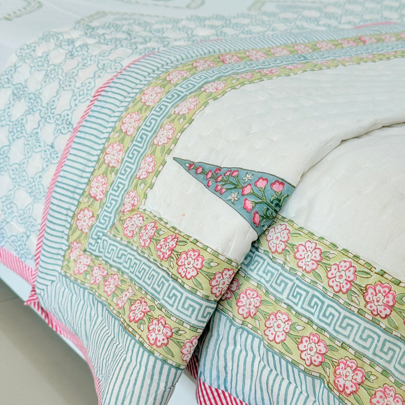 Cypress Art Double Hand Blocked Quilt