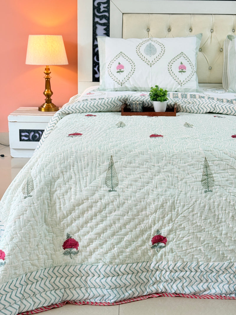 Heritage Aura Single Hand Blocked Quilt