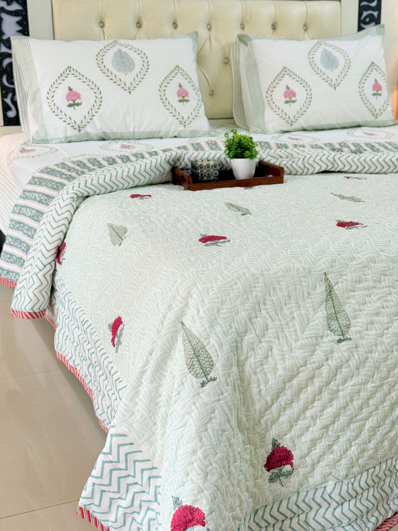 Heritage Aura Single Hand Blocked Quilt