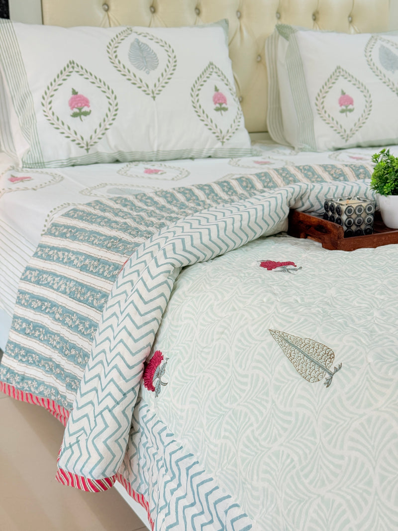 Heritage Aura Single Hand Blocked Quilt