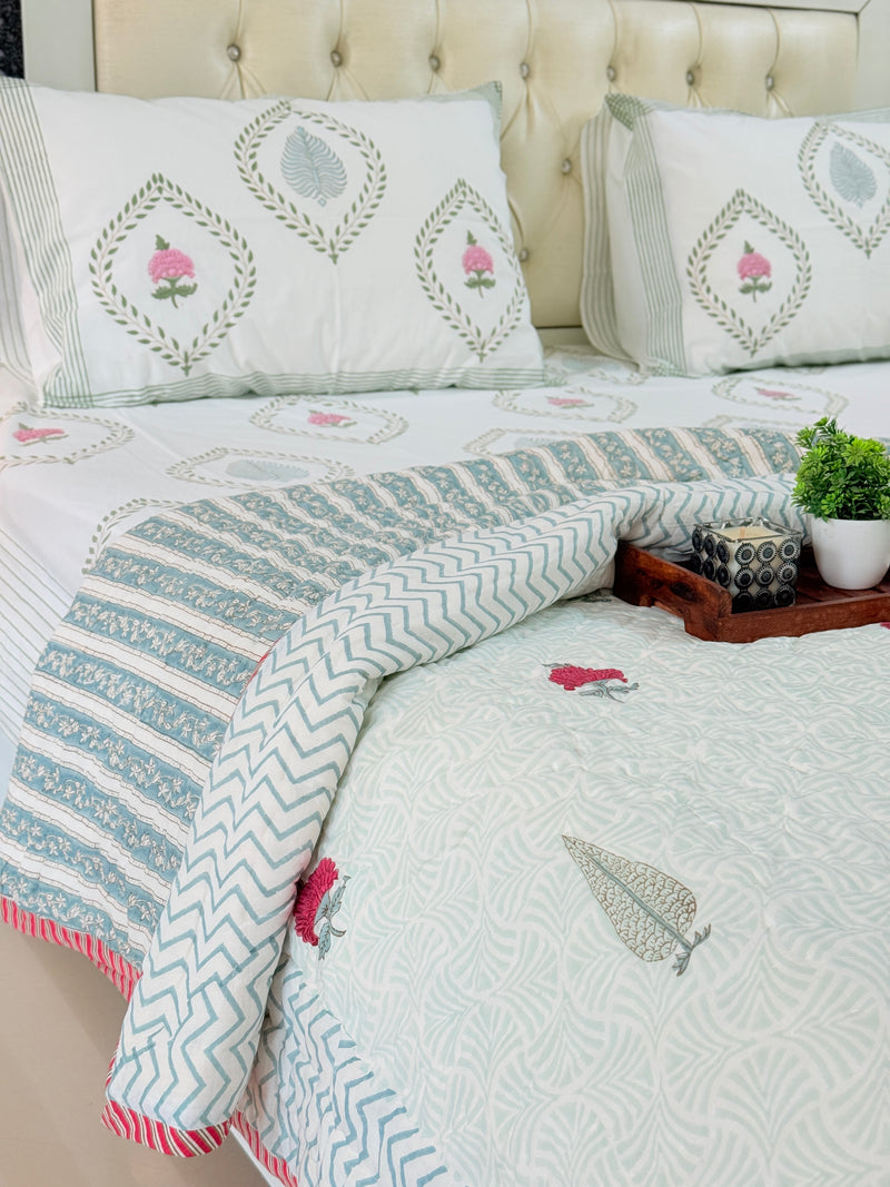 Heritage Aura Single Hand Blocked Quilt