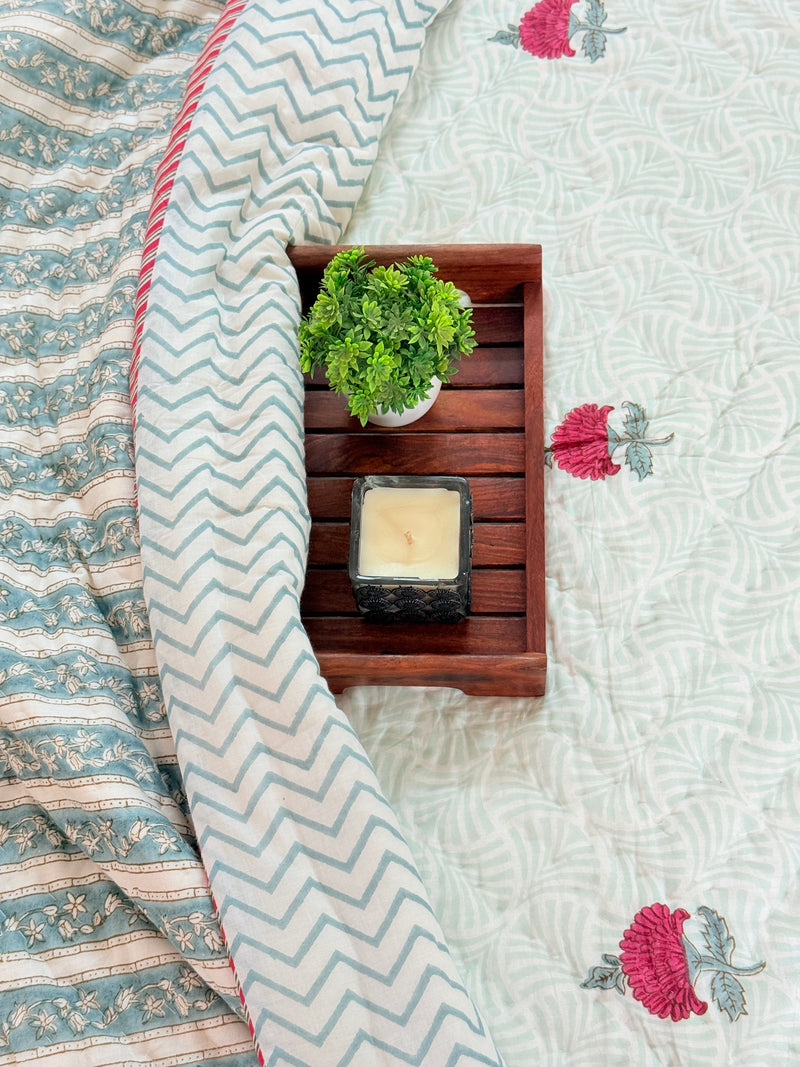 Heritage Aura Single Hand Blocked Quilt