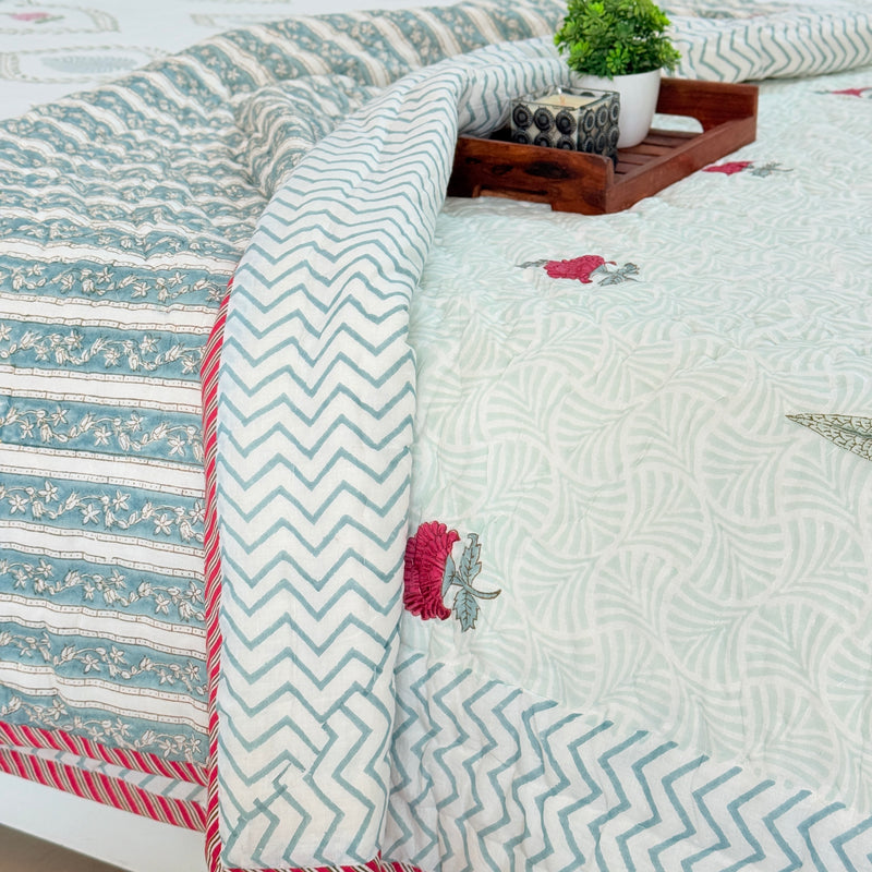 Heritage Aura Single Hand Blocked Quilt