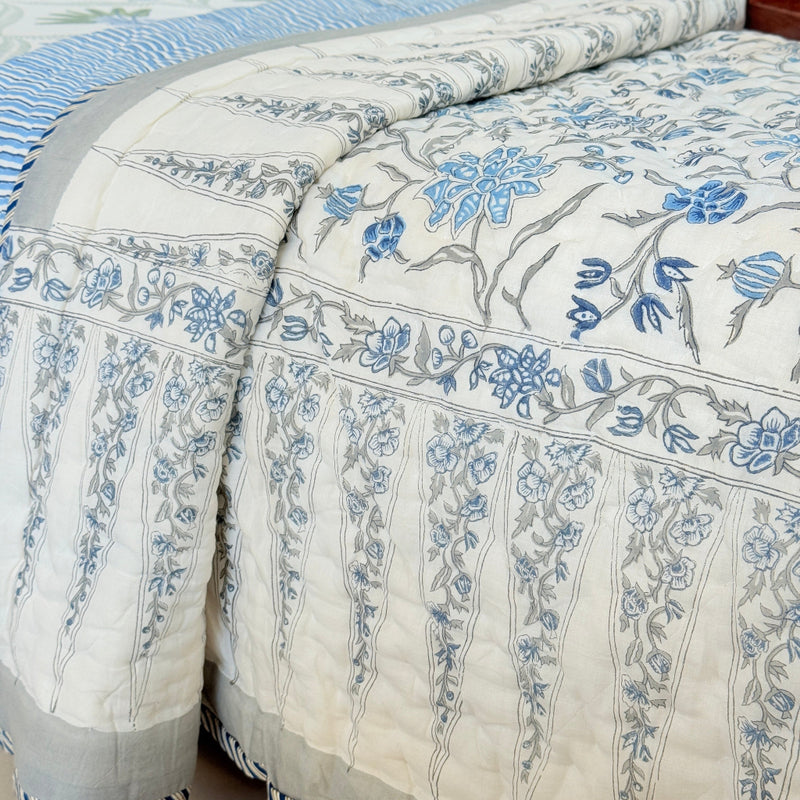 Mughal Bagh Single Hand Blocked Sheet