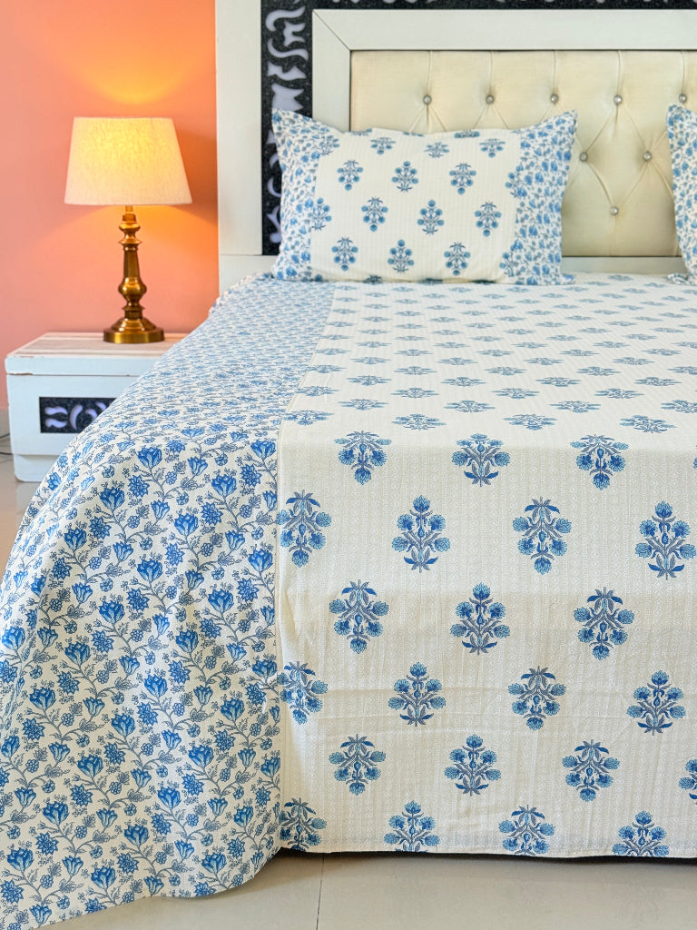 Blue's Charm Ajrakh Hand Blocked Sheet