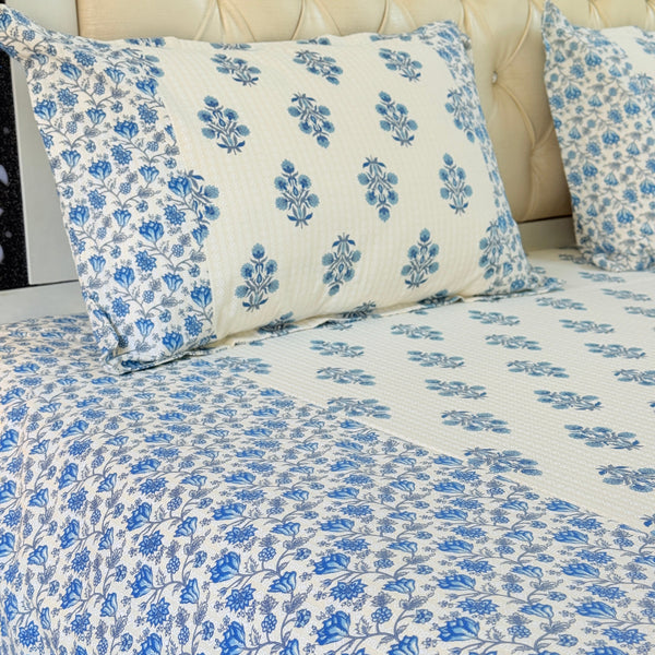 Blue's Charm Ajrakh Hand Blocked Sheet