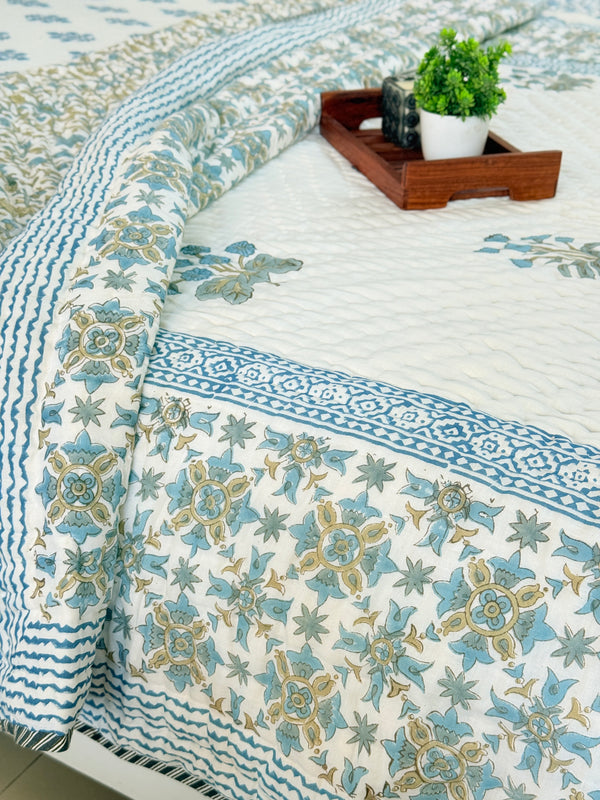 Jaipur Trails Single Hand Blocked Quilt