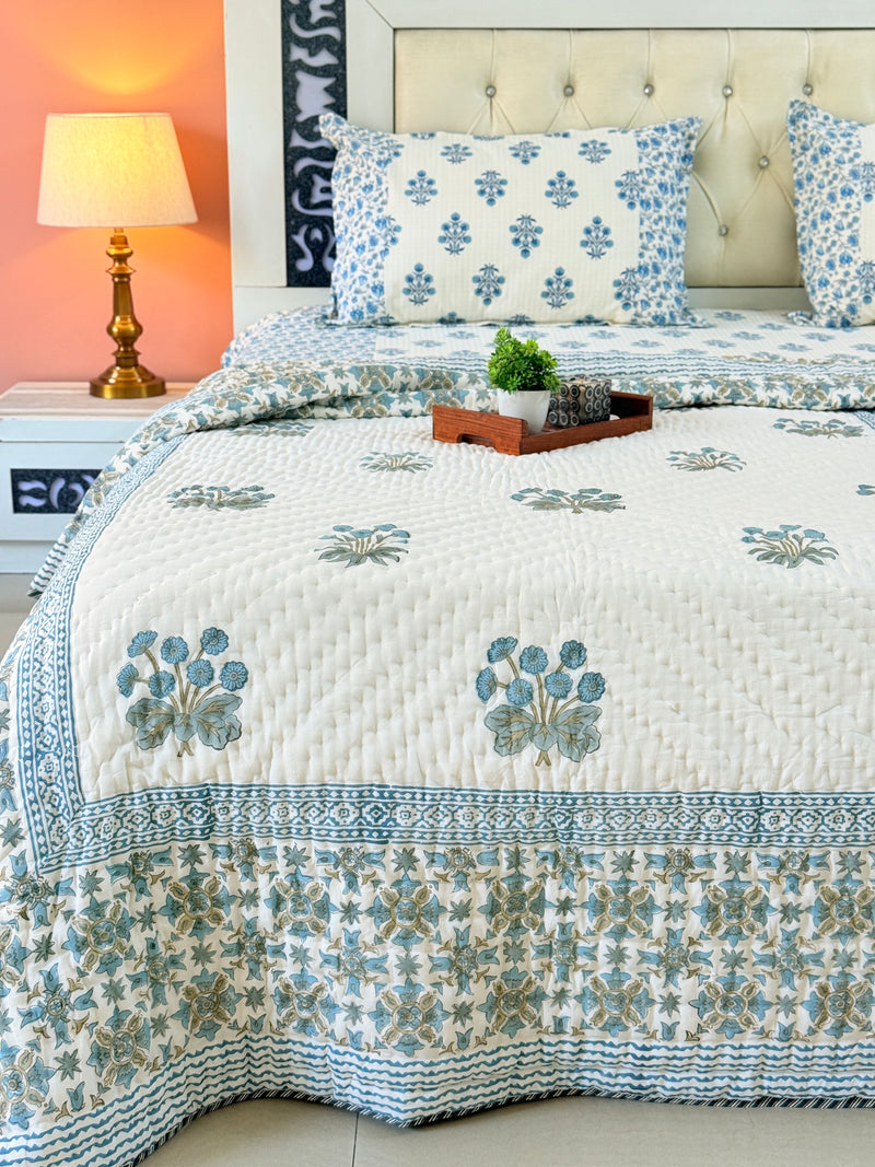 Jaipur Trails Single Hand Blocked Quilt