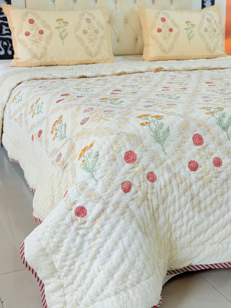 Golden Hour Double Hand Blocked Quilt