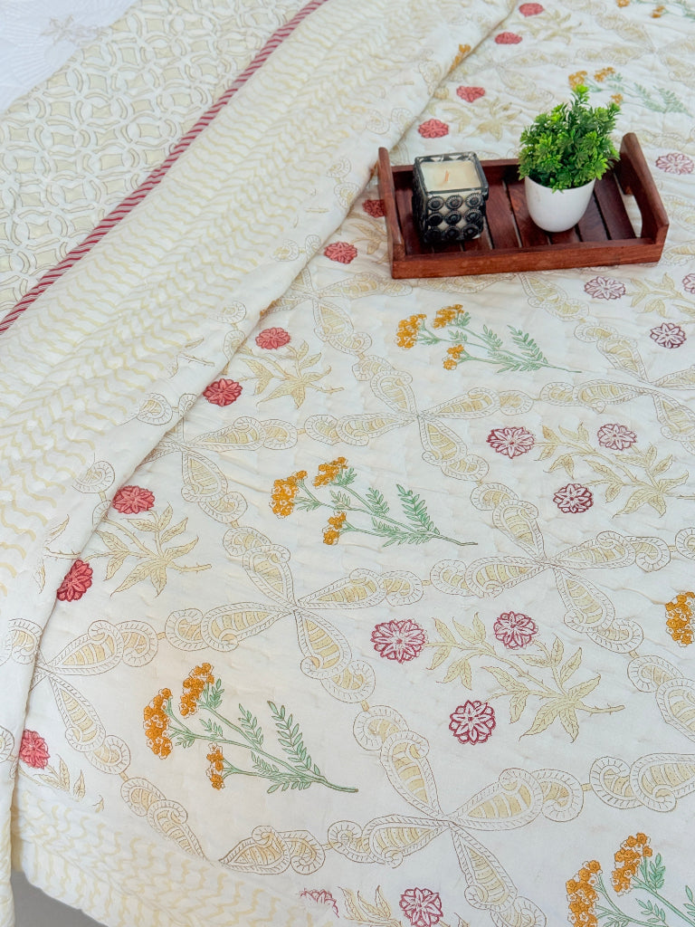 Golden Hour Double Hand Blocked Quilt