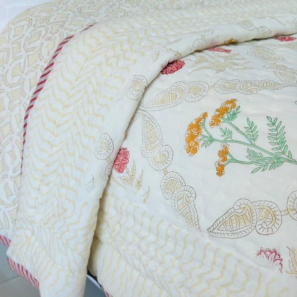 Golden Hour Double Hand Blocked Quilt