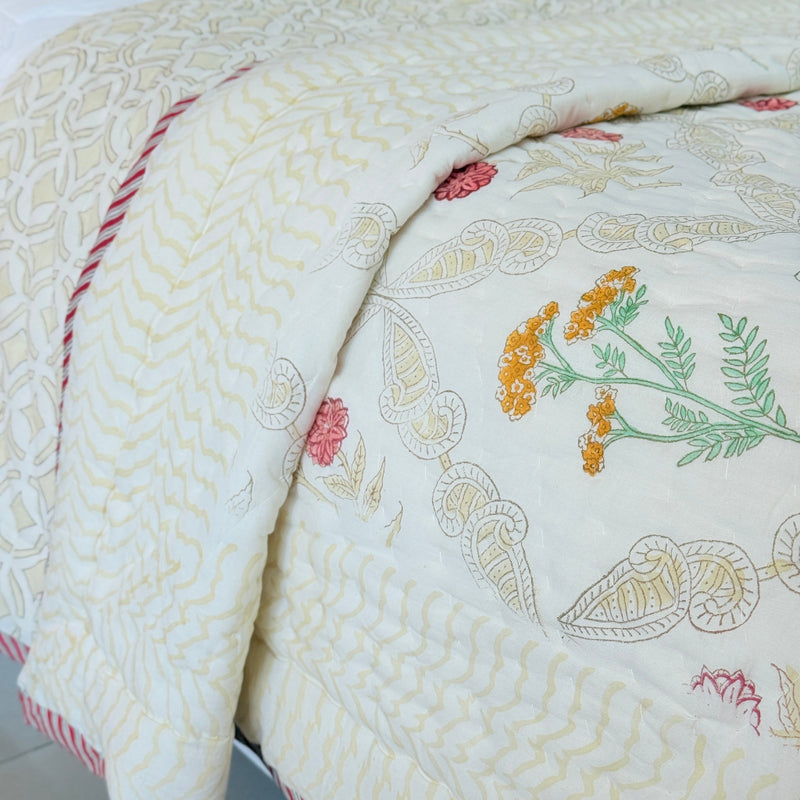 Golden Hour Double Hand Blocked Quilt