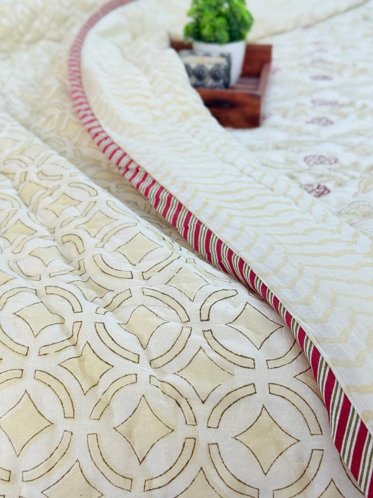 Golden Hour Double Hand Blocked Quilt