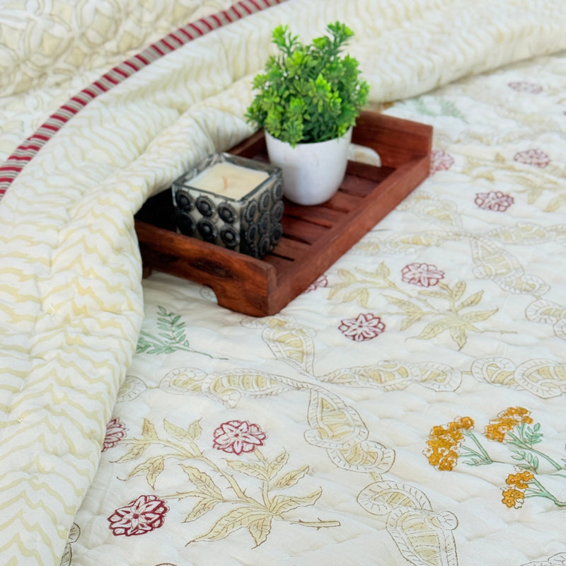 Golden Hour Double Hand Blocked Quilt