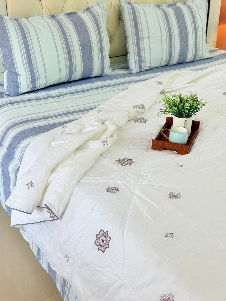 Coconut Fiber Mandala Art Double Comforter