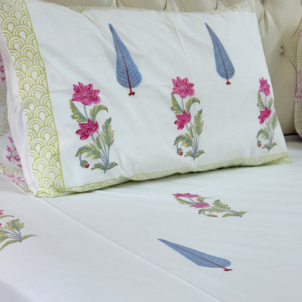 Floral Imprints Hand Blocked Sheet