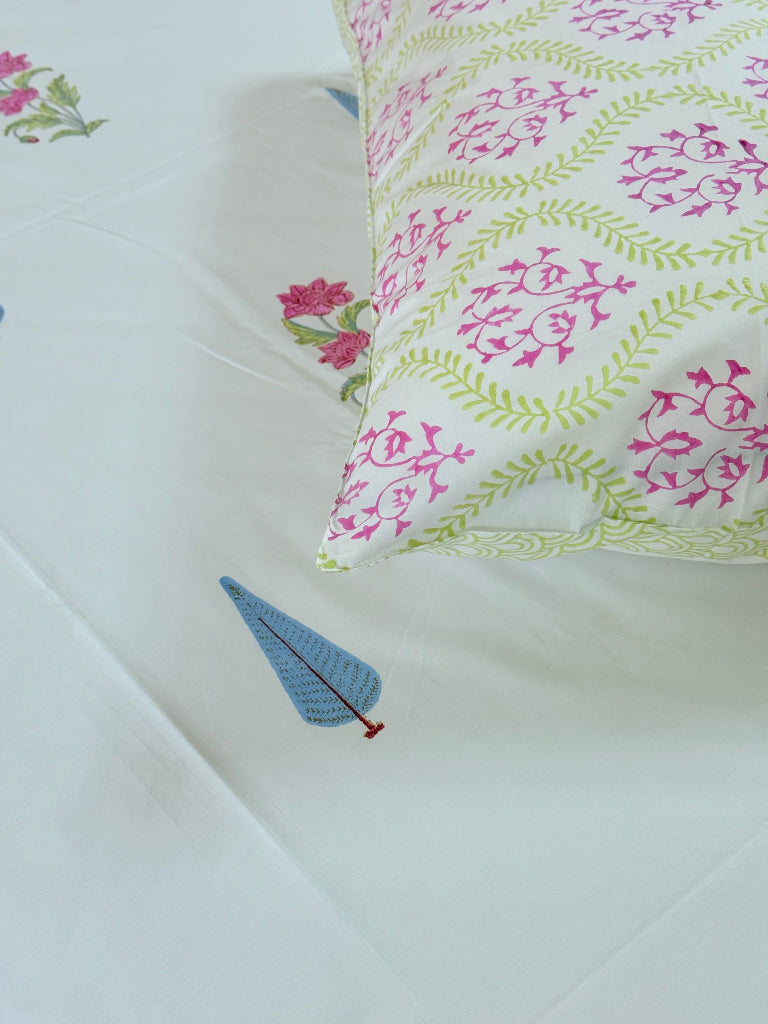 Floral Imprints Hand Blocked Sheet