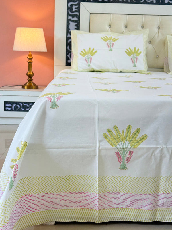 Feather Love Hand Blocked Sheet
