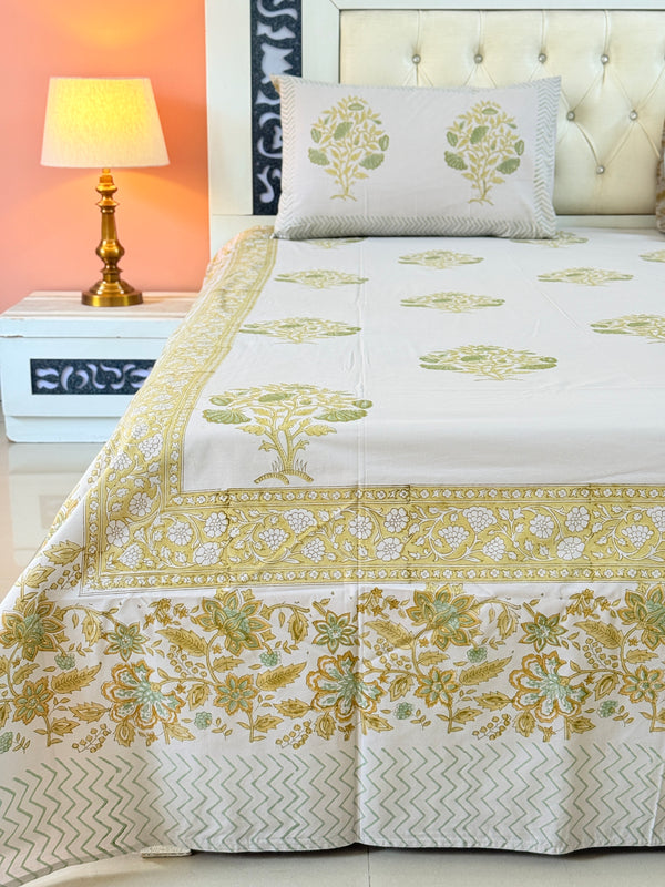 Heritage Love Hand Blocked Sheet (Grey Base)