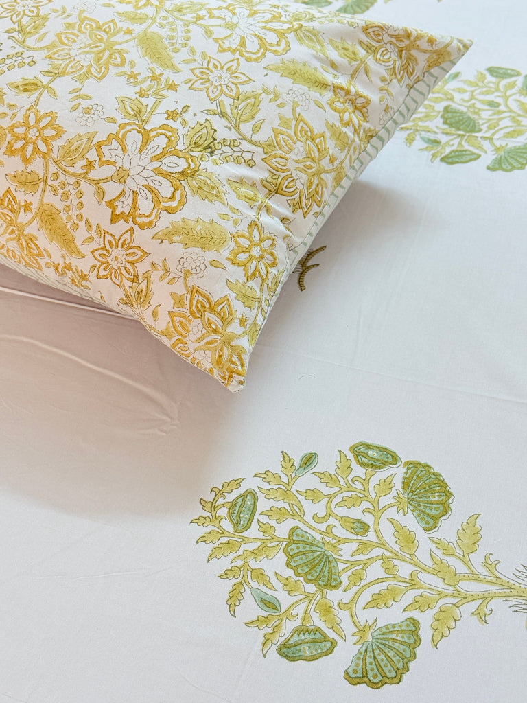 Heritage Love Hand Blocked Sheet (Grey Base)