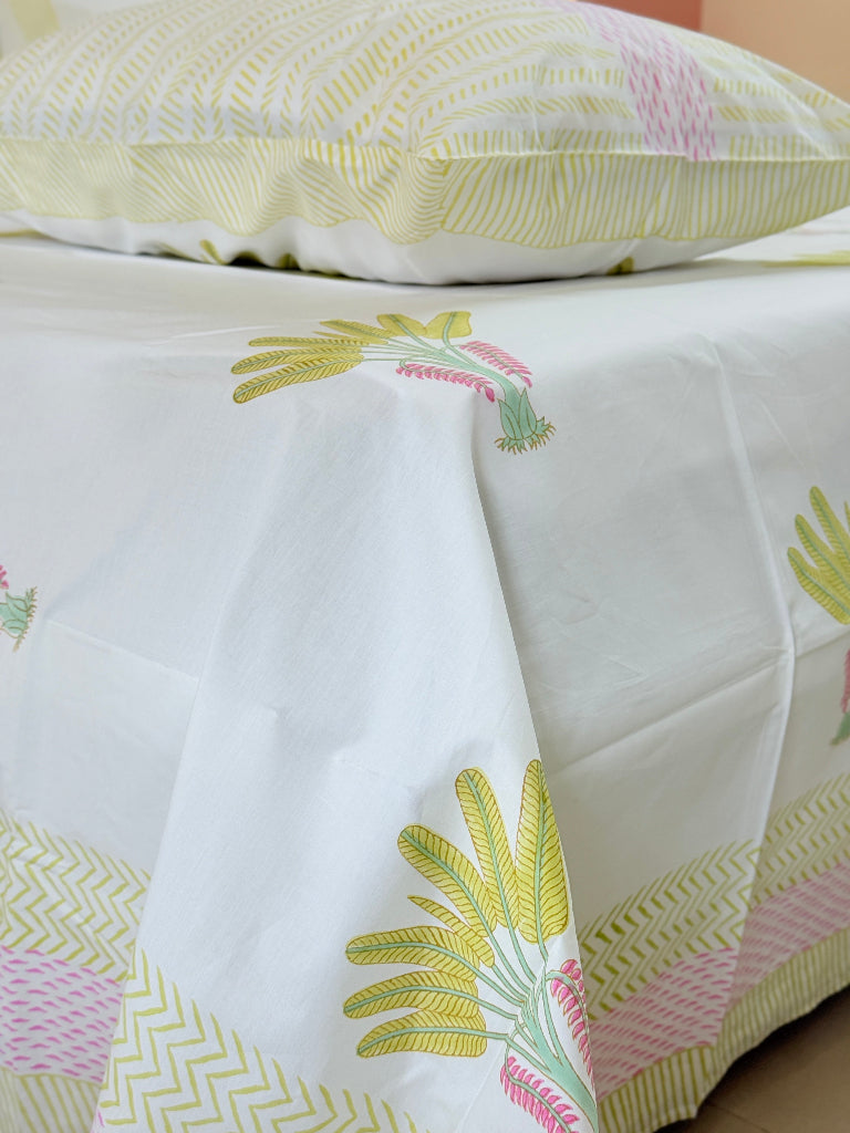 Feather Love Hand Blocked Sheet