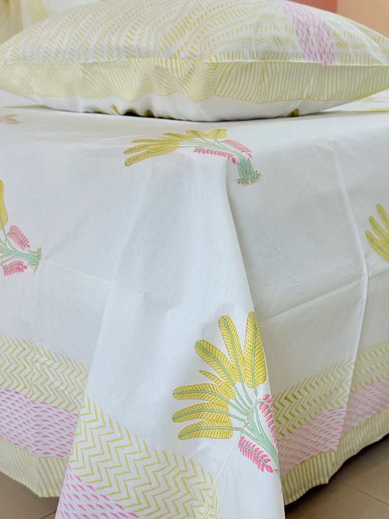 Feather Love Hand Blocked Sheet