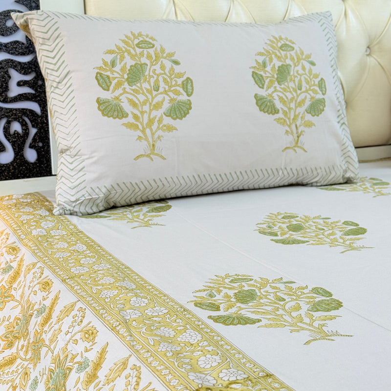 Heritage Love Hand Blocked Sheet (Grey Base)