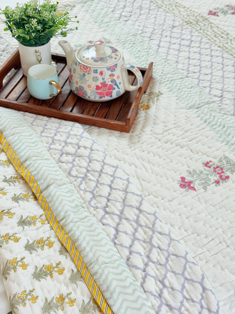 Shobhita Single Hand Blocked Quilt