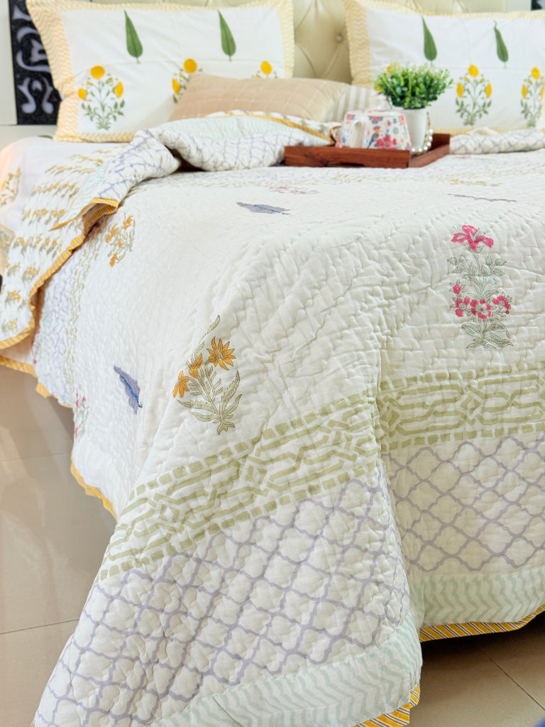 Shobhita Single Hand Blocked Quilt