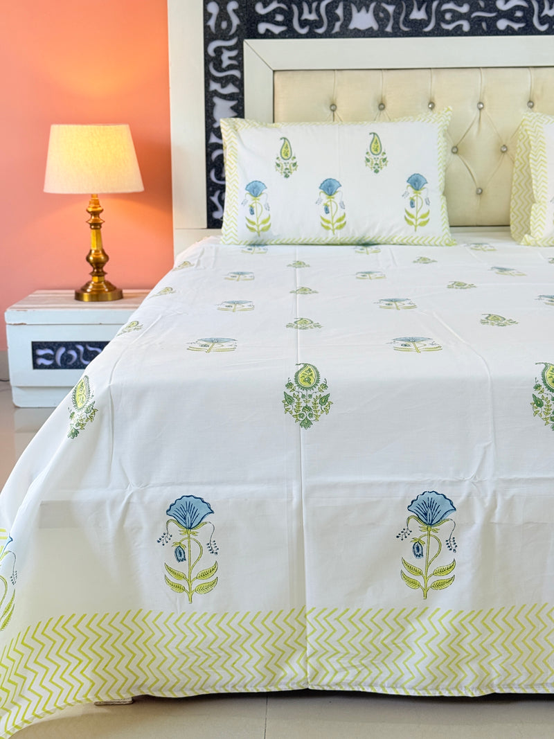 Floral Muse Hand Blocked Sheet