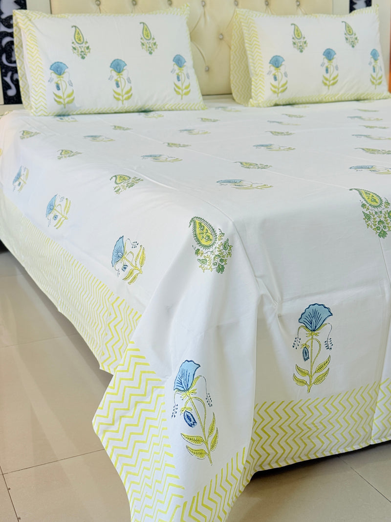 Floral Muse Hand Blocked Sheet