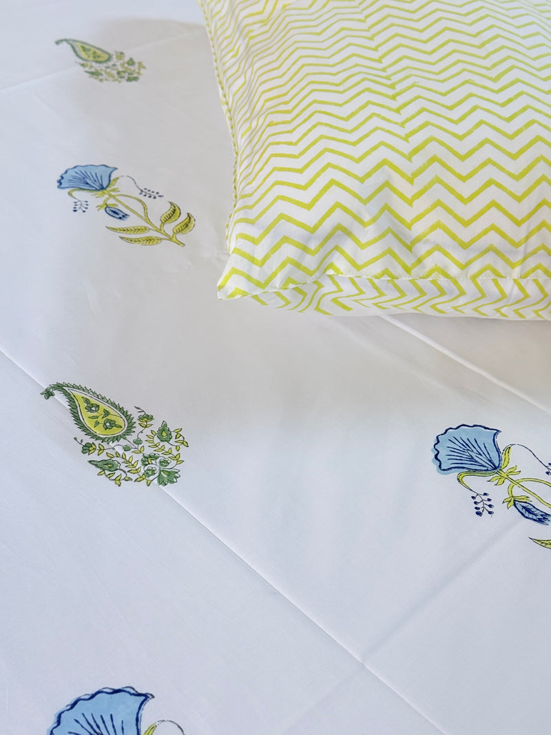 Floral Muse Hand Blocked Sheet