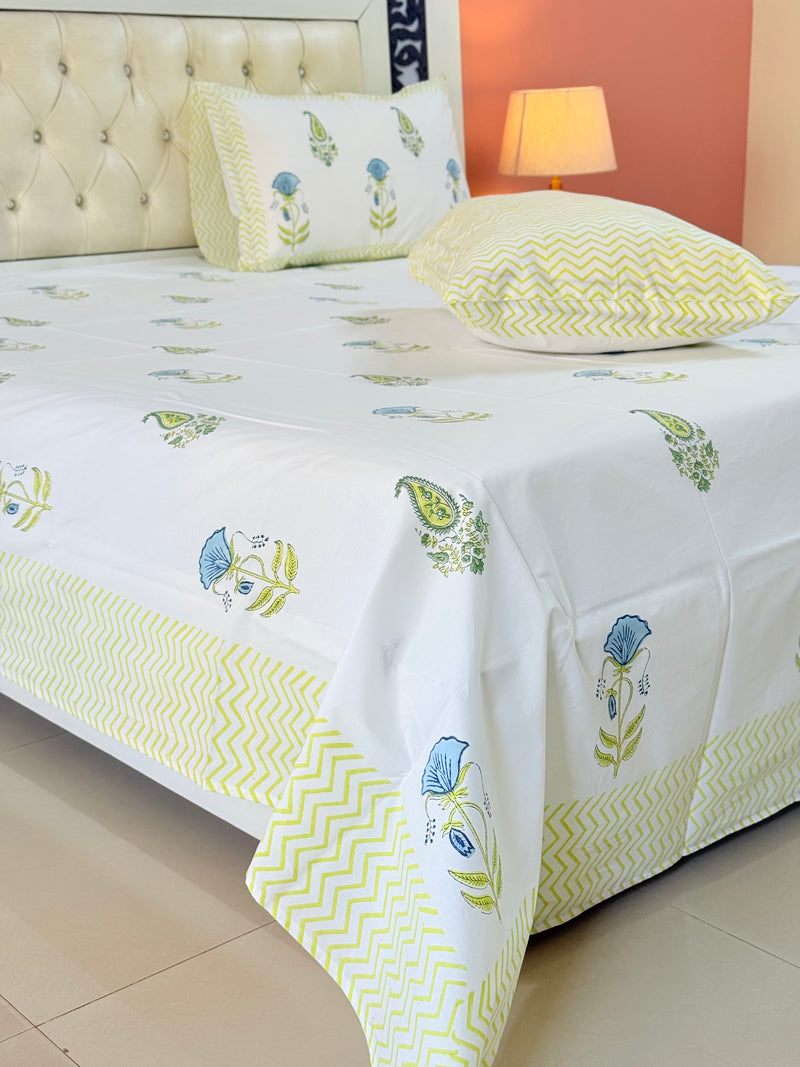 Floral Muse Hand Blocked Sheet