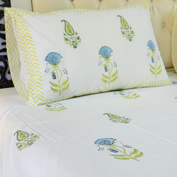 Floral Muse Hand Blocked Sheet