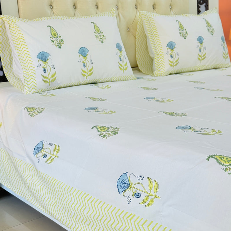 Floral Muse Hand Blocked Sheet