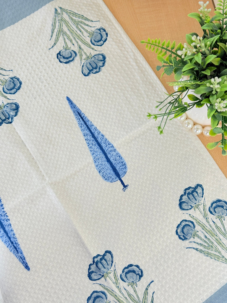 Love for Blue - Hand Blocked Hand Towel