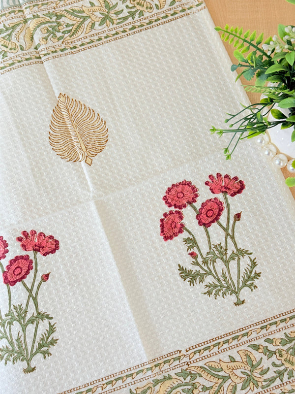 Floral Edit - Hand Blocked Hand Towel