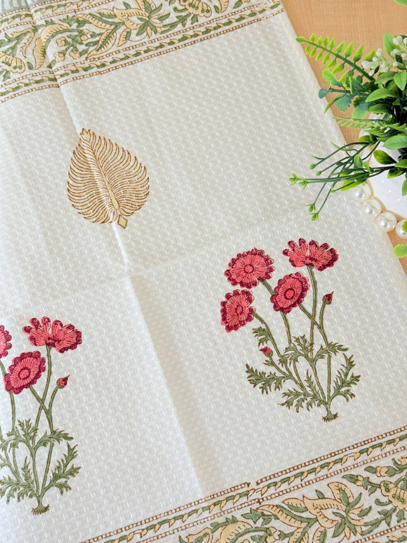 Floral Edit - Hand Blocked Hand Towel