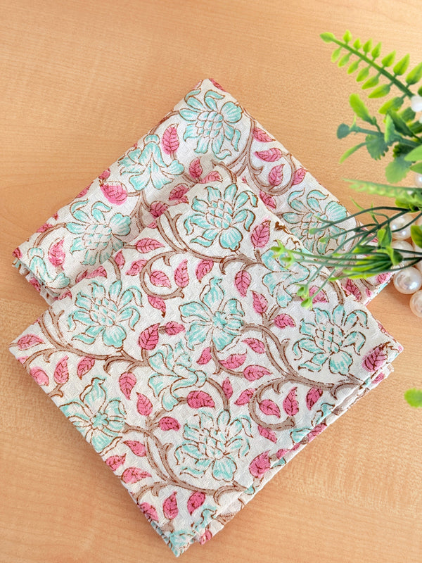 Phoolon ki Mehak - Hand Blocked face Towel