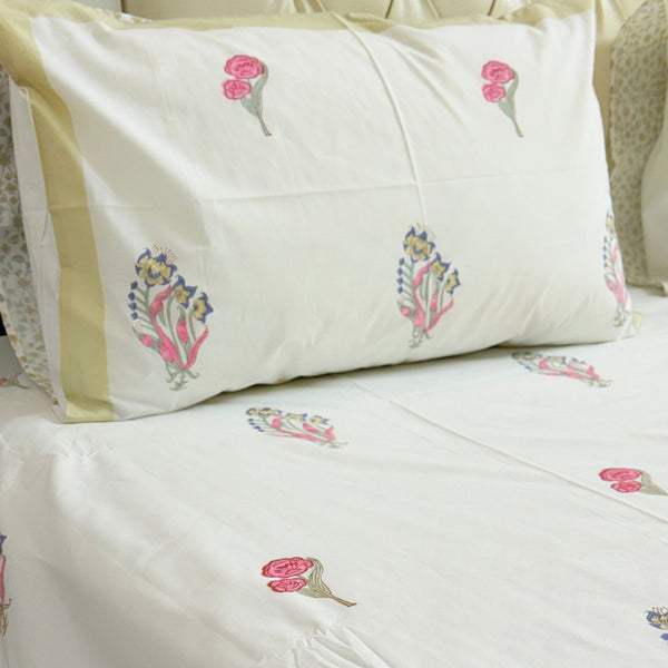 Garden Slumber Jaipuri Block Print Sheet