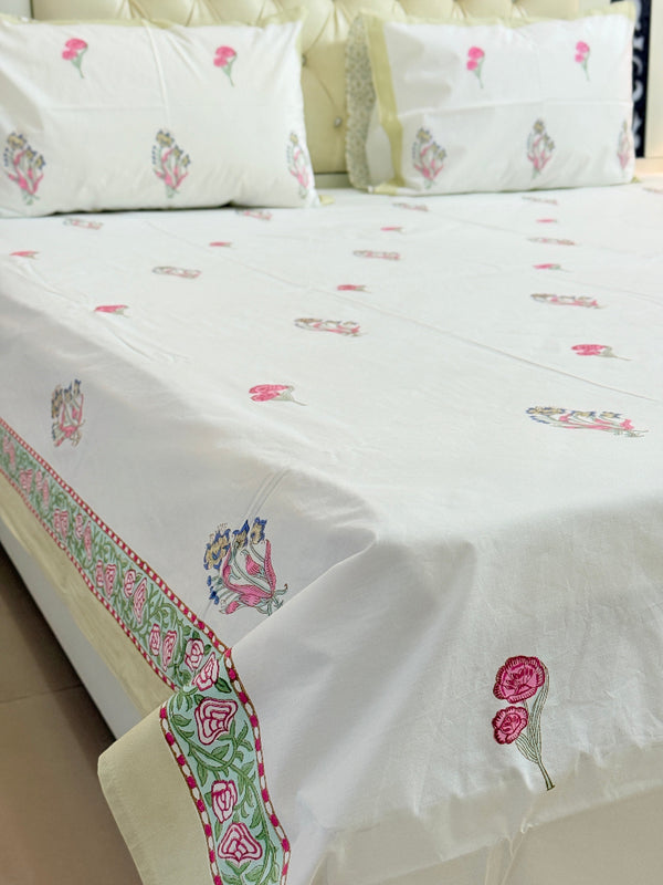 Garden Slumber Jaipuri Block Print Sheet